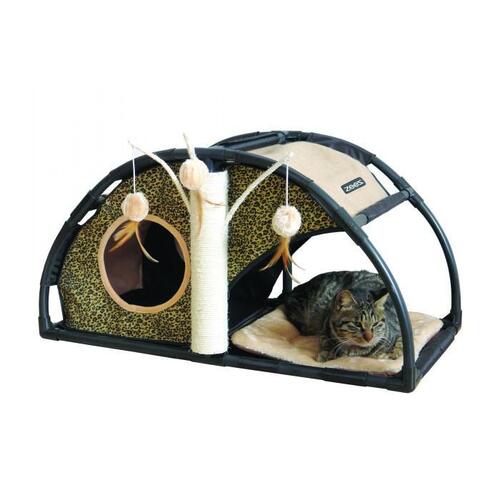 ZeeZ Feline Arch Fun House - (81x40x40cm)