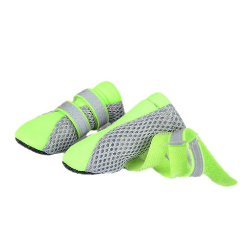 Fashion Mesh Dog Boots - Green - Medium (4.5x3.6cm)