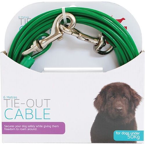 Tie-Out Cable for Dogs Under 50kg - 6 Metres