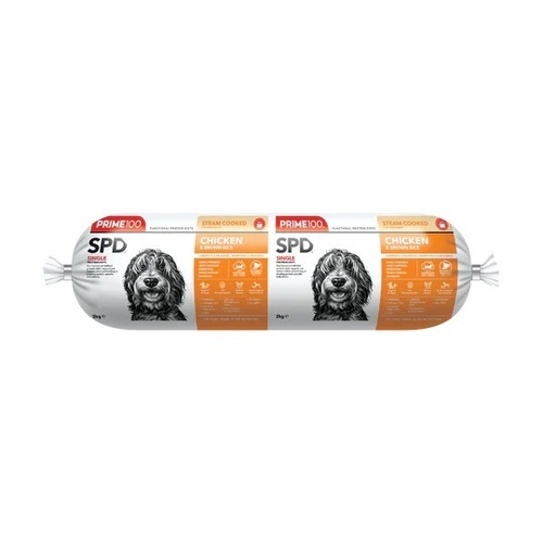 Prime 100 SPD Chicken & Brown Rice Dog Roll - 2kg