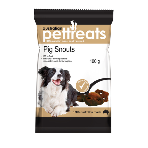 Pig Snout Natural Dog Treats - 100g