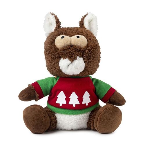 FuzzYard Christmas Nuts The Squirrel Dog Toy - Small (14cm)