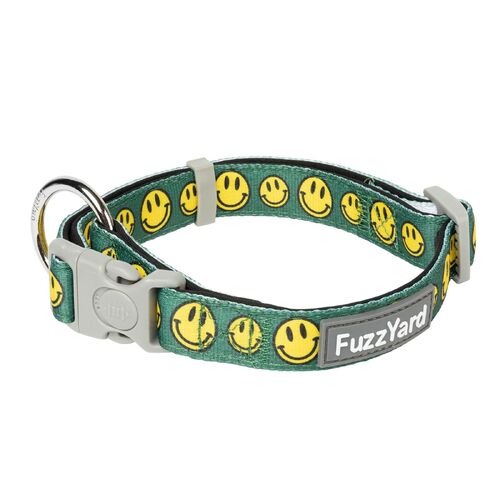 FuzzYard Dog Collar - Biggie Smiles - Large (25mm x 50-65cm)