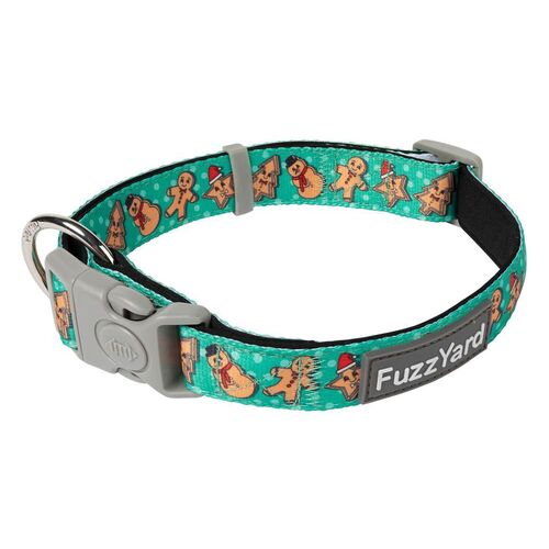 FuzzYard Cookies For Santa Christmas Dog Collar - Medium (20mm x 32-50cm)