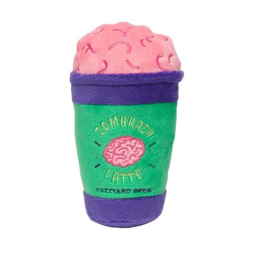 FuzzYard Zombrain Latte Dog Toy (15cm x 9cm)