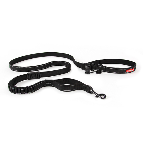 Ezydog Road Runner Zero Shock Dog Leash - 210cm - Black