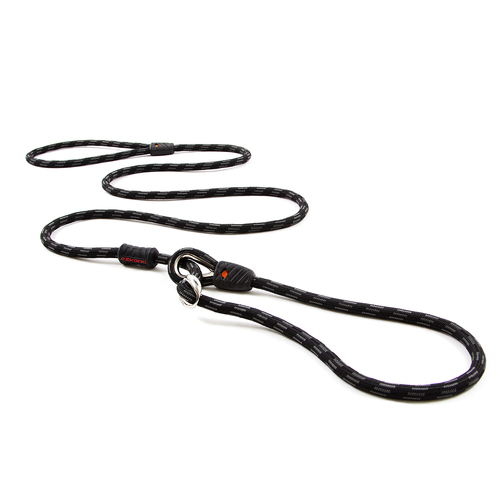 Ezydog Luca Dog Leash - Standard (9mm x 170cm) - Black