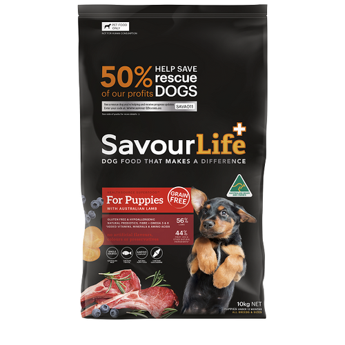 SavourLife Grain Free Puppy Food - Lamb - 10kg