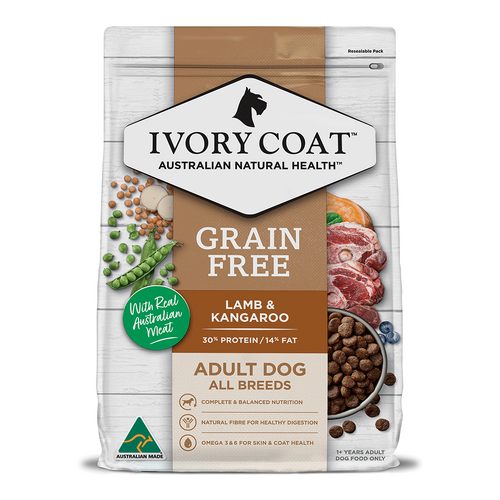 Ivory Coat Lamb & Kangaroo Grain Free Dry Food - 2kg