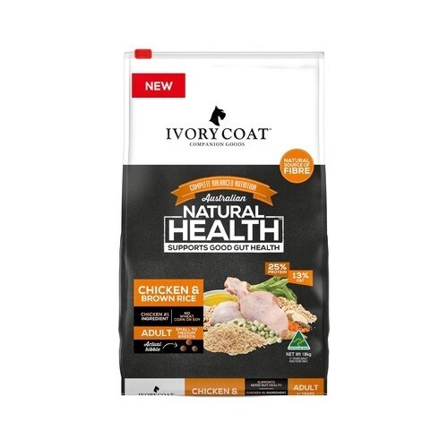 Ivory Coat Adult Dog Chicken & Brown Rice - 18kg