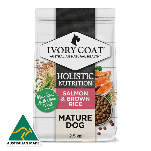 Ivory Coat Wholegrains Mature Dog Salmon & Brown Rice - 2.5kg