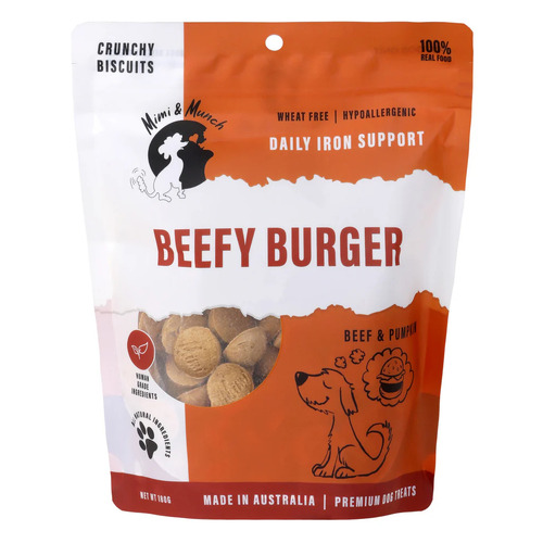 Mimi & Munch Beefy Burger Treats - 180g