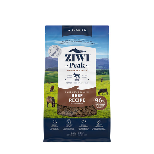 Ziwi Peak Air Dried Dog Food - Beef - 2.5kg