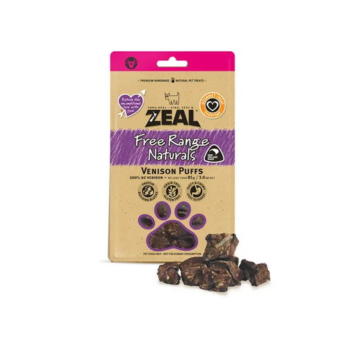 Zeal Free Range Naturals - Venison Puffs - 85g